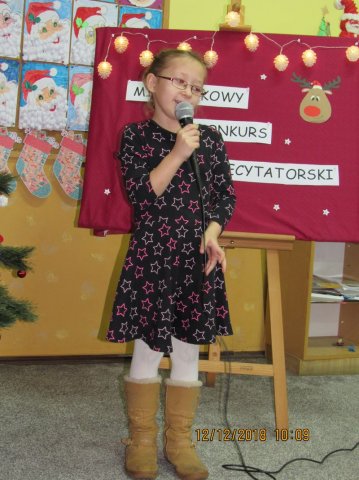 Mikolajkowy Konkurs Recytatorski 2018