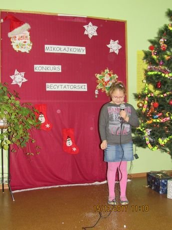 Mikołajkowy konkurs recytatorski 2017