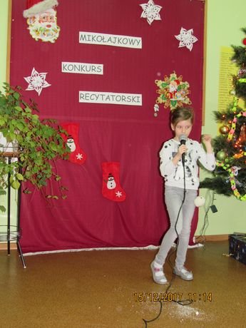 Mikołajkowy konkurs recytatorski 2017