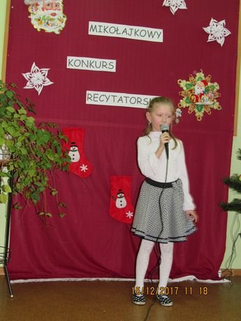Mikołajkowy konkurs recytatorski 2017
