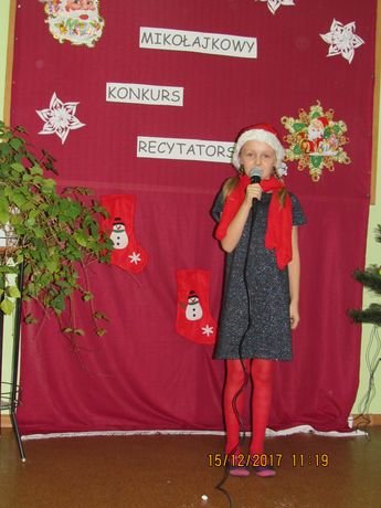 Mikołajkowy konkurs recytatorski 2017