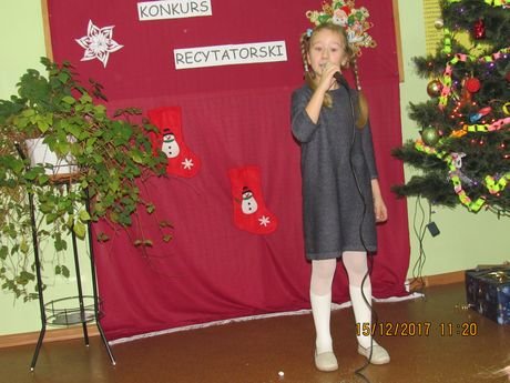 Mikołajkowy konkurs recytatorski 2017
